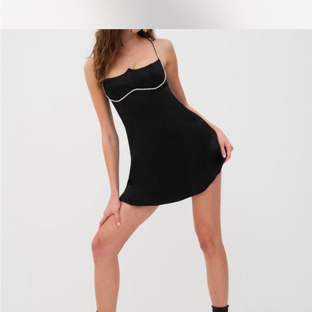 For Love And Lemons Black Diamond Mini Dress